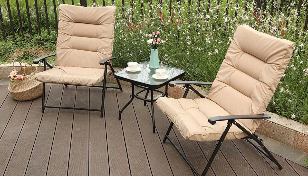 Folding reclining best sale lawn chairs