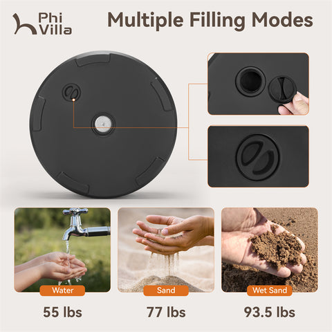 PHI VILLA Outdoor Patio Umbrella Heavy Duty Base Weights Stand