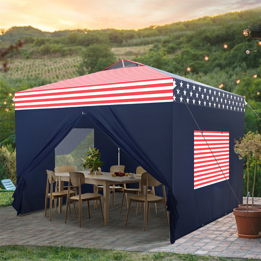 PHI VILLA 10'x10' Pop-up Tent with Vents Top for Camping Party and Barbecue