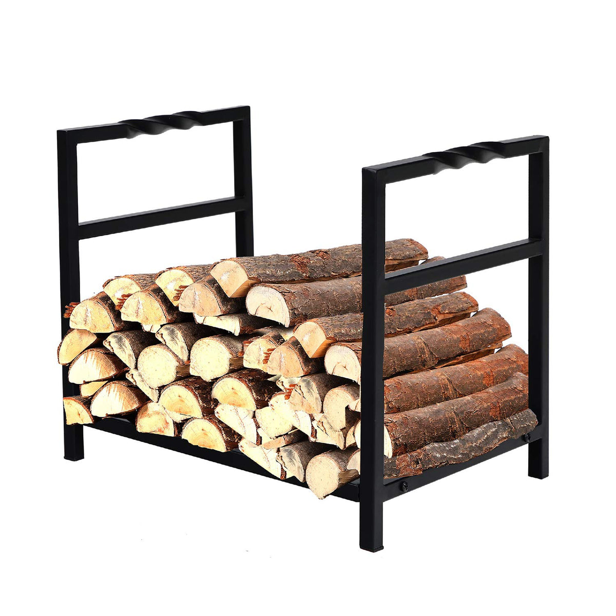 Decorative Firewood Storage Log Rack Holder For Outdoor Indoor